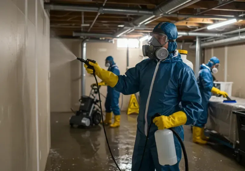 Basement Sanitization and Antimicrobial Treatment process in Northumberland, NH